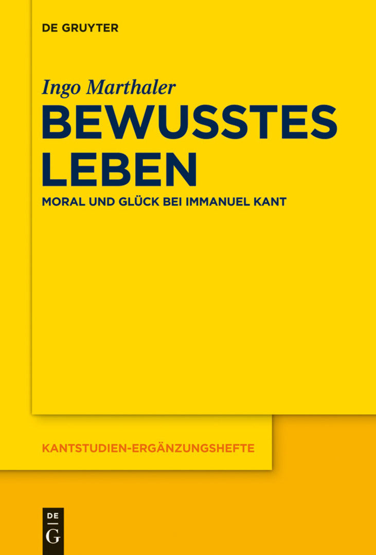Cover image for Bewusstes Leben ISBN 9783110338621