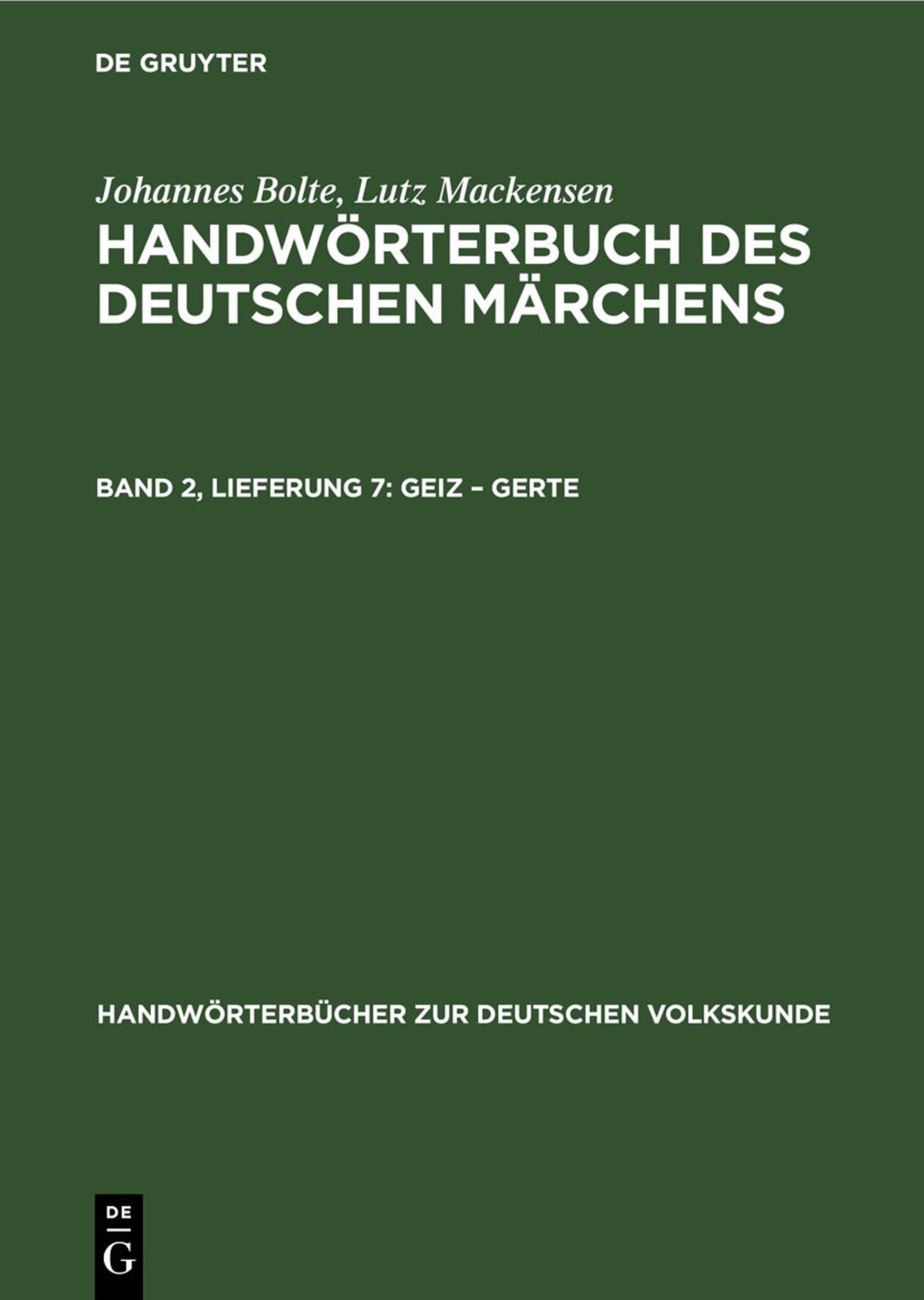 Cover image for Geiz – Gerte ISBN 9783112677216