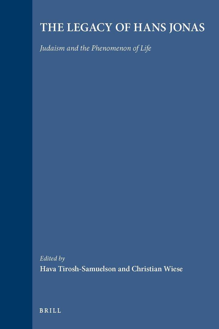 Cover image for The Legacy of Hans Jonas ISBN 9789004167223
