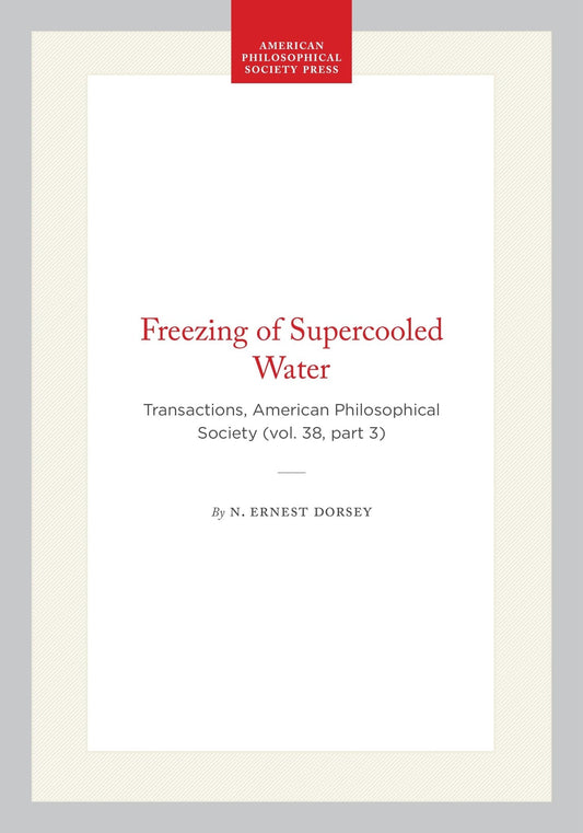 Freezing of Supercooled Water