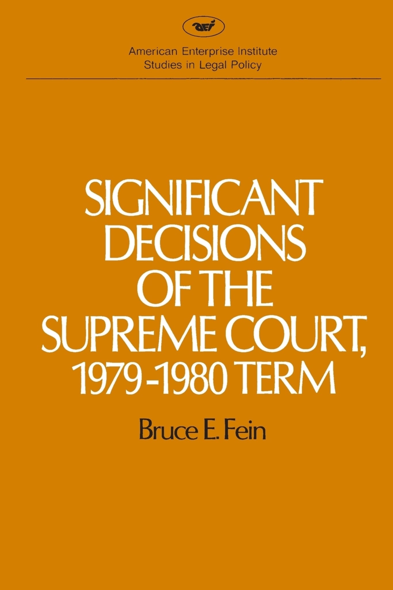 Significant Decisions of the Supreme Court 1979-80