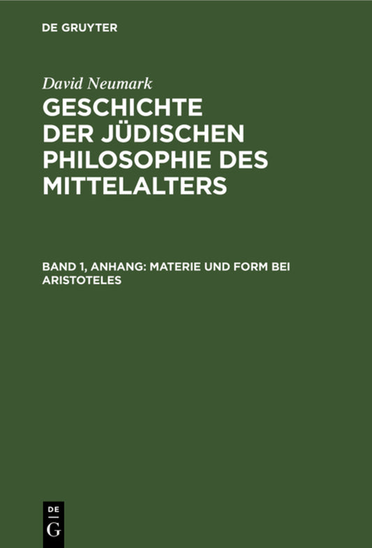 Materie und Form bei Aristoteles
