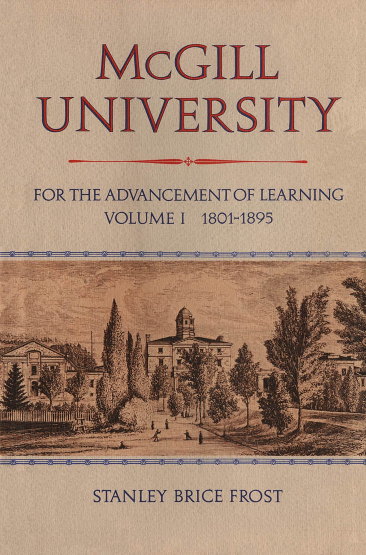 Cover image for McGill University, Vol. I ISBN 9780773560758