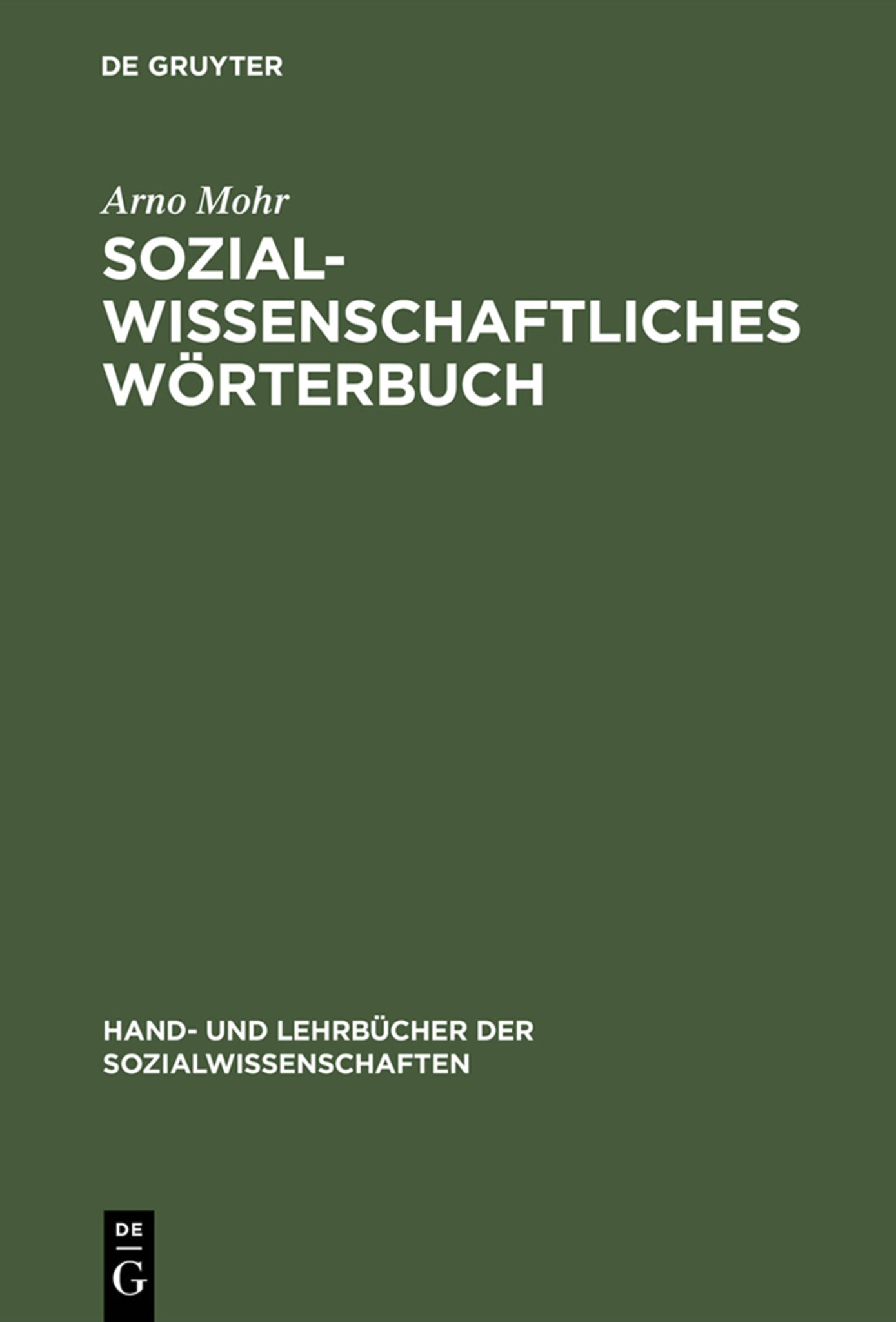 Sozialwissenschaftliches Wörterbuch