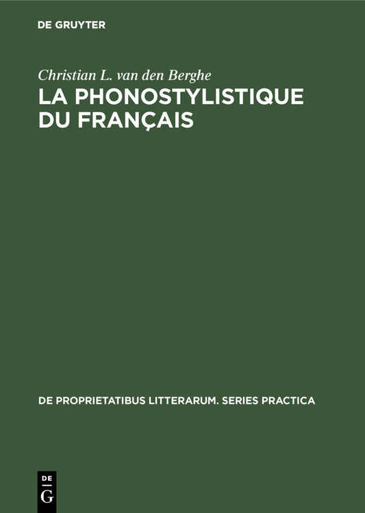La phonostylistique du français