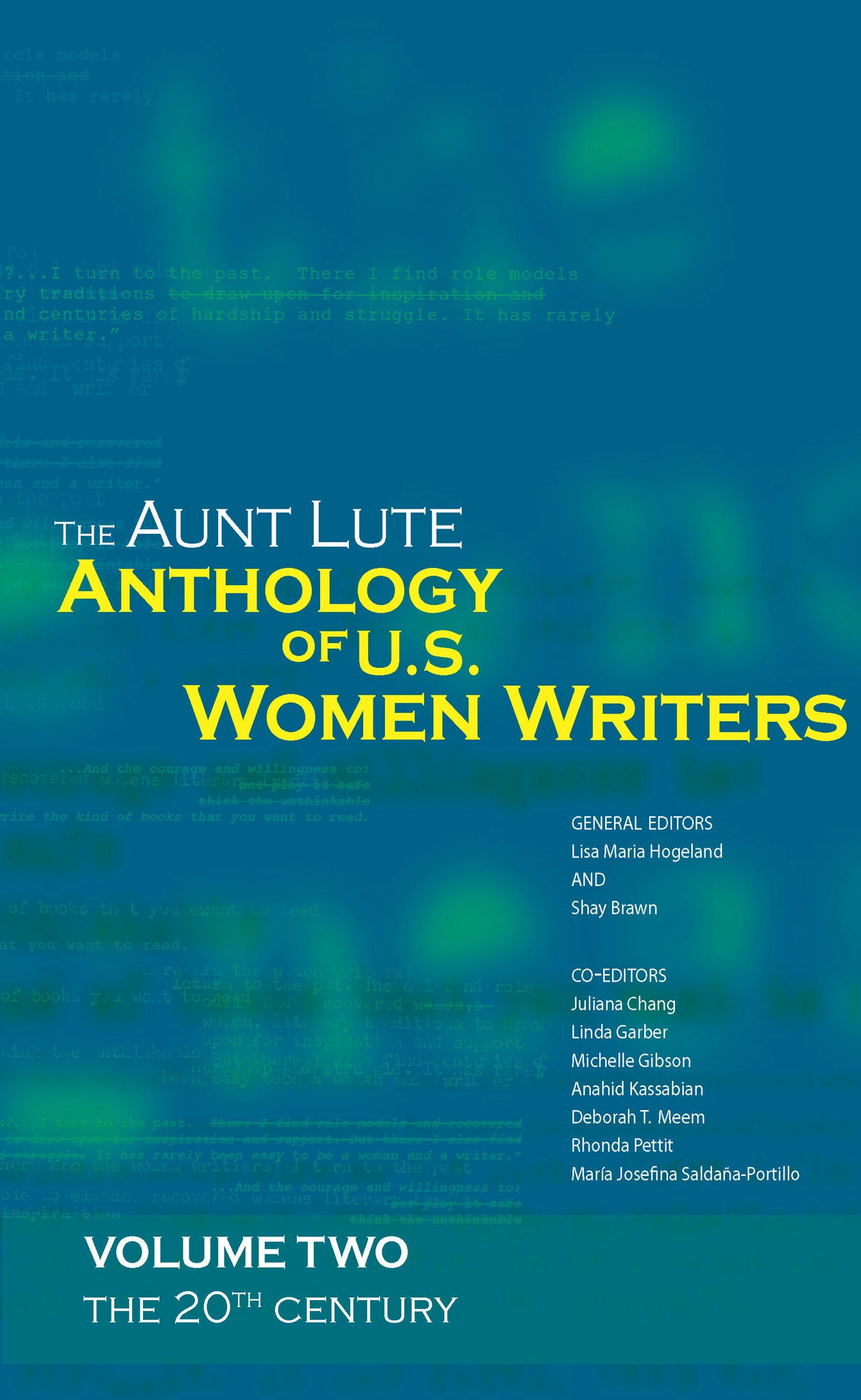The Aunt Lute Anthology of U.S. Women Writers, Volume Two