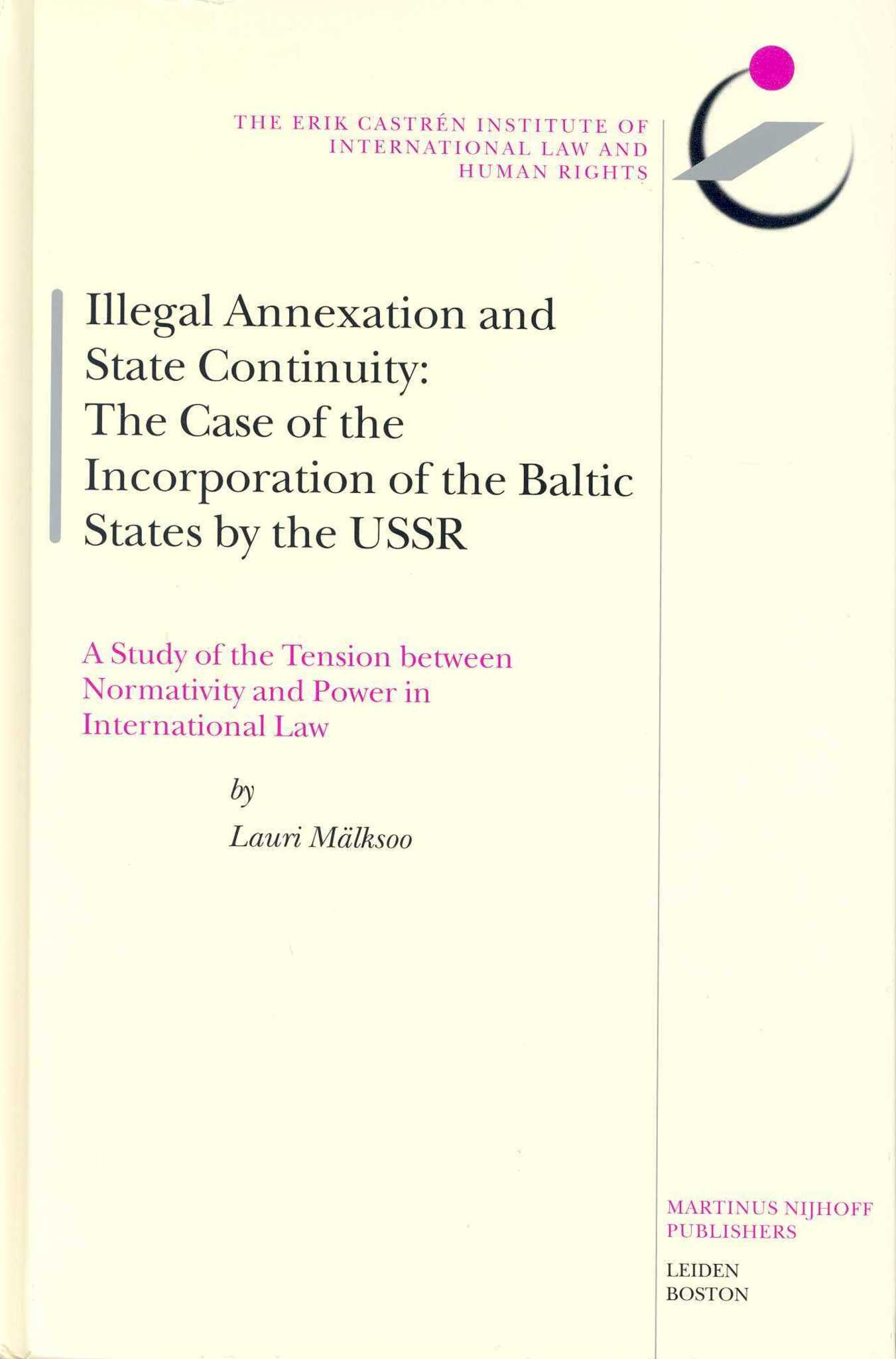 Illegal Annexation and State Continuity