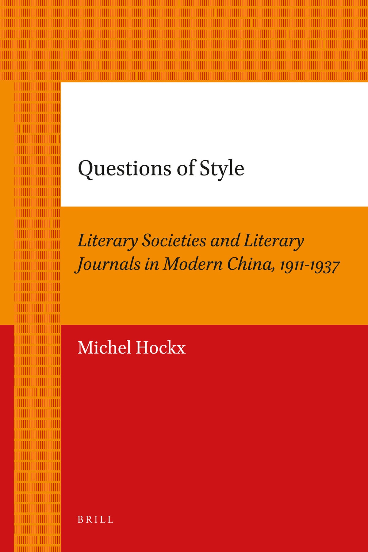 Cover image for Questions of Style ISBN 9789004205673