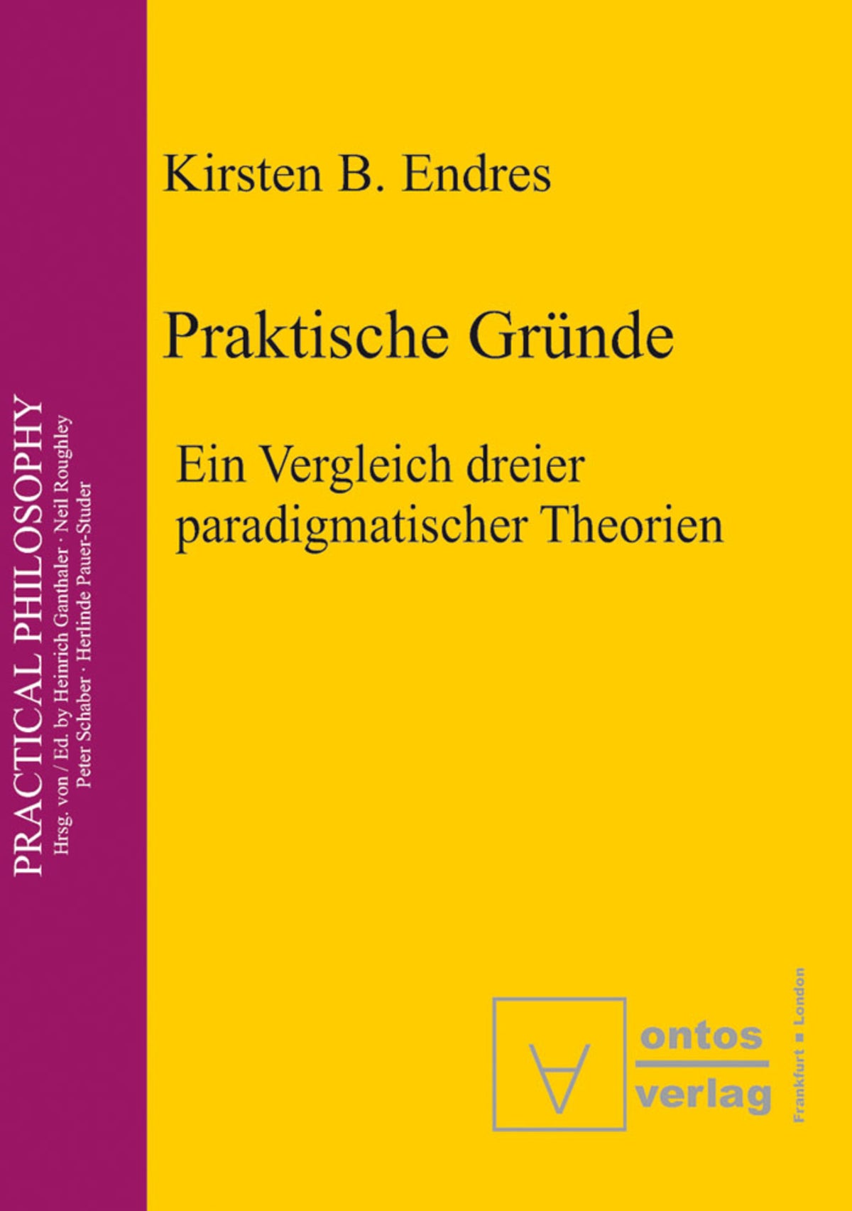 Cover image for Praktische Gründe ISBN 9783110327359