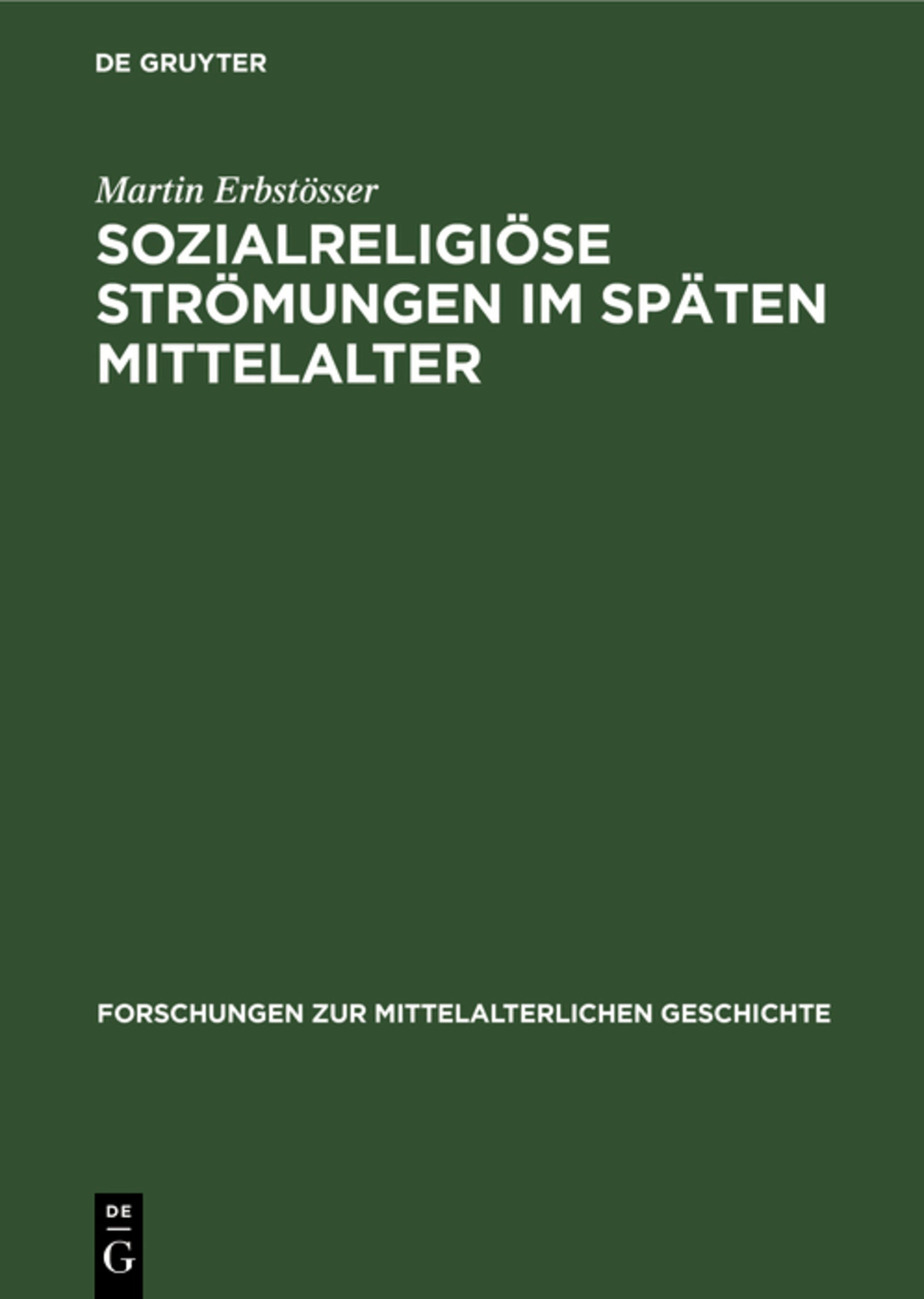 Sozialreligiöse Strömungen im Späten Mittelalter