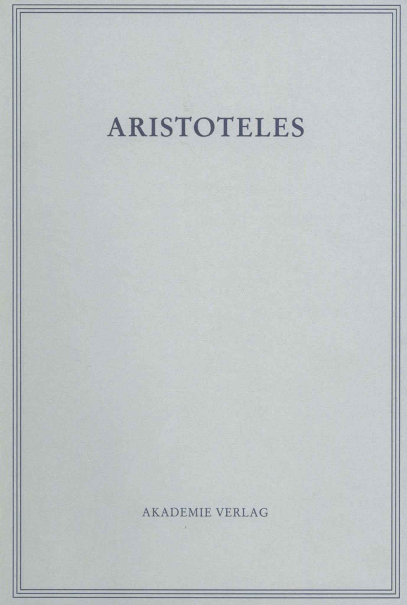 Cover image for Über die Seele ISBN 9783050042114