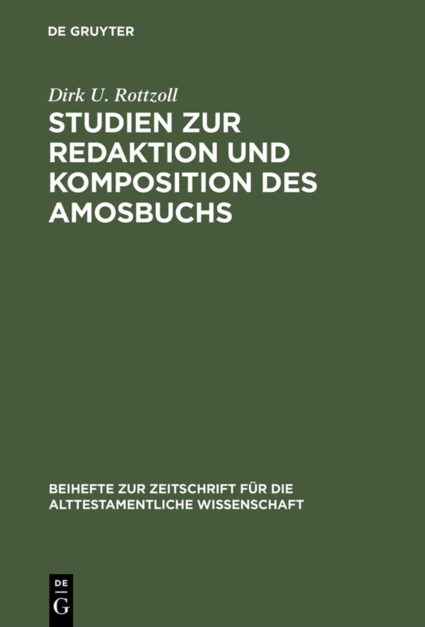 Studien zur Redaktion und Komposition des Amosbuchs