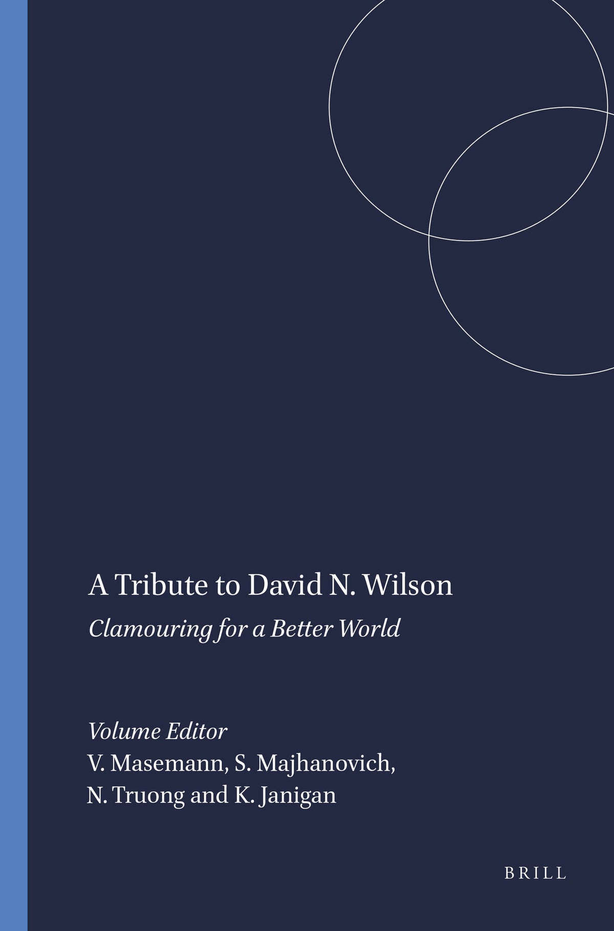 Cover image for A Tribute to David N. Wilson ISBN 9789460912603
