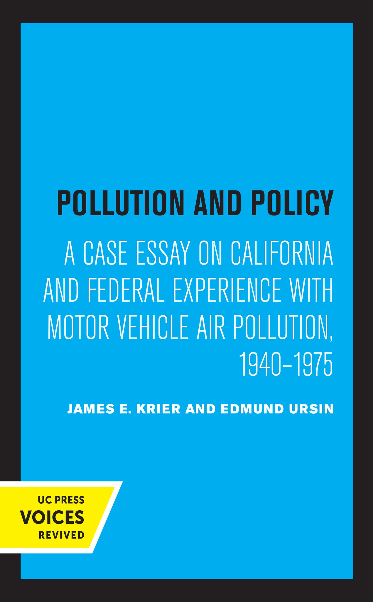 Cover image for Pollution and Policy ISBN 9780520329812