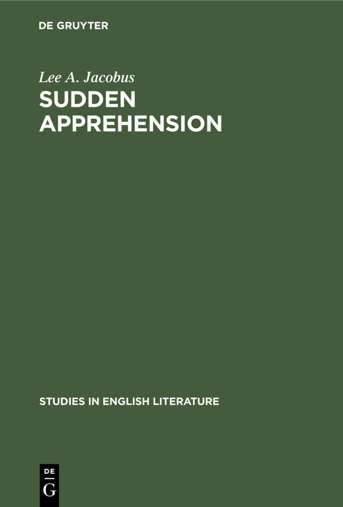 Sudden Apprehension