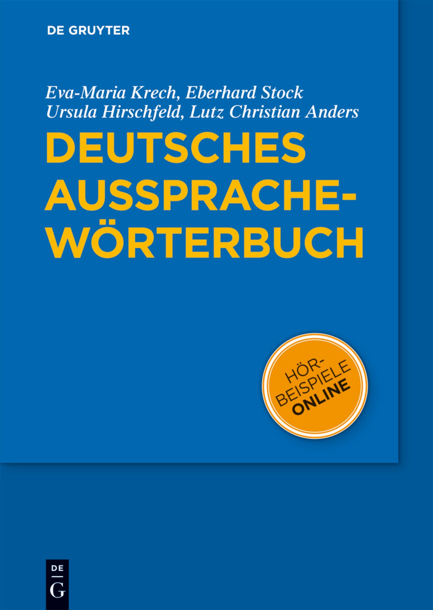 Cover image for Deutsches Aussprachewörterbuch ISBN 9783110182033