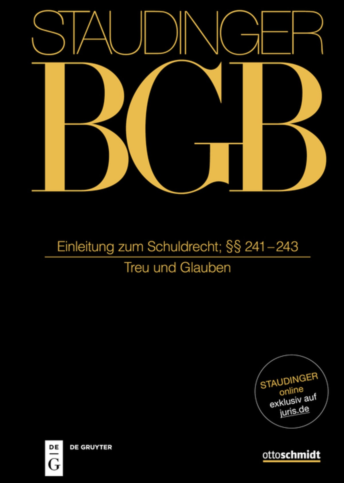 Cover image for Einleitung zum Schuldrecht; §§ 241-243 ISBN 9783805913911