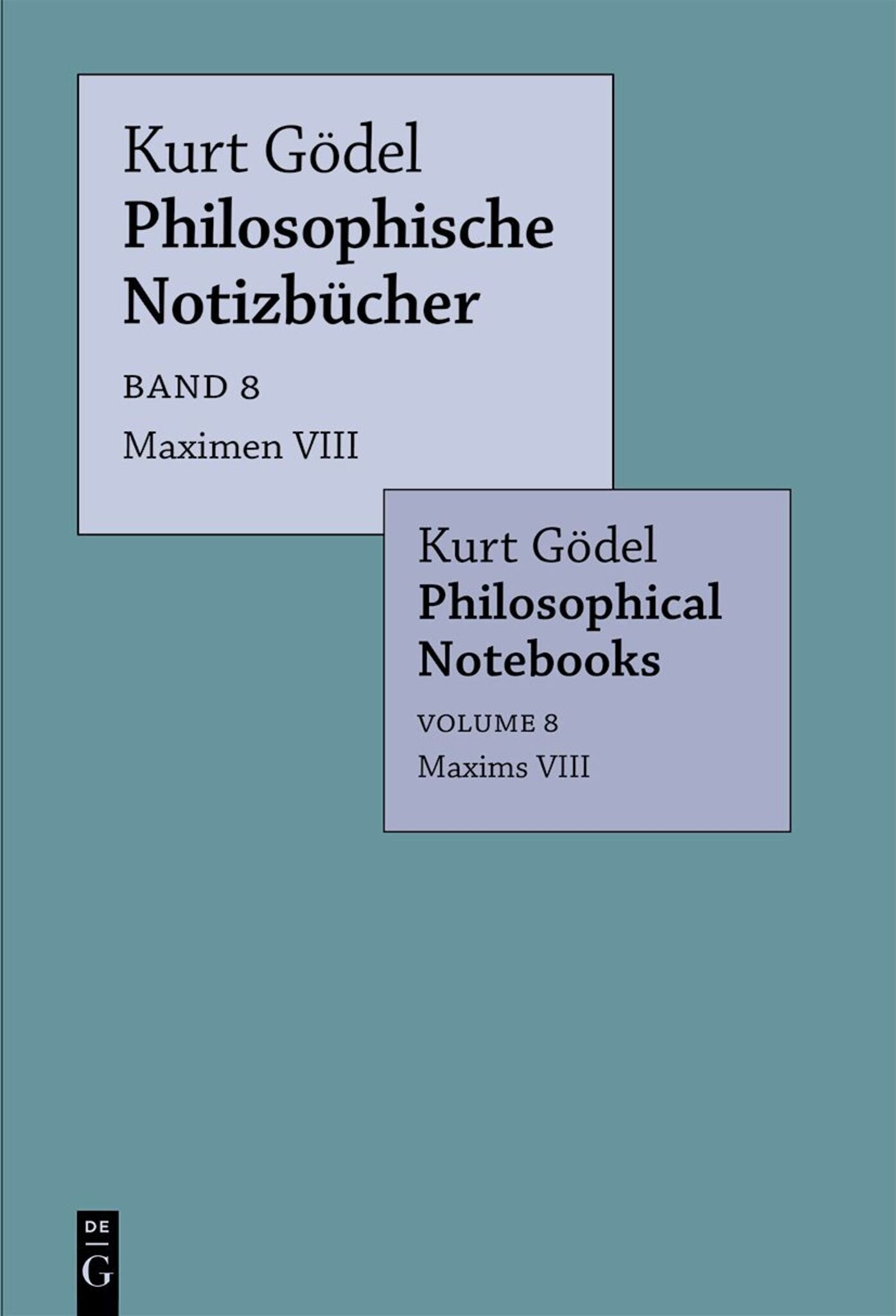 Cover image for Maximen VIII / Maxims VIII ISBN 9783111405018