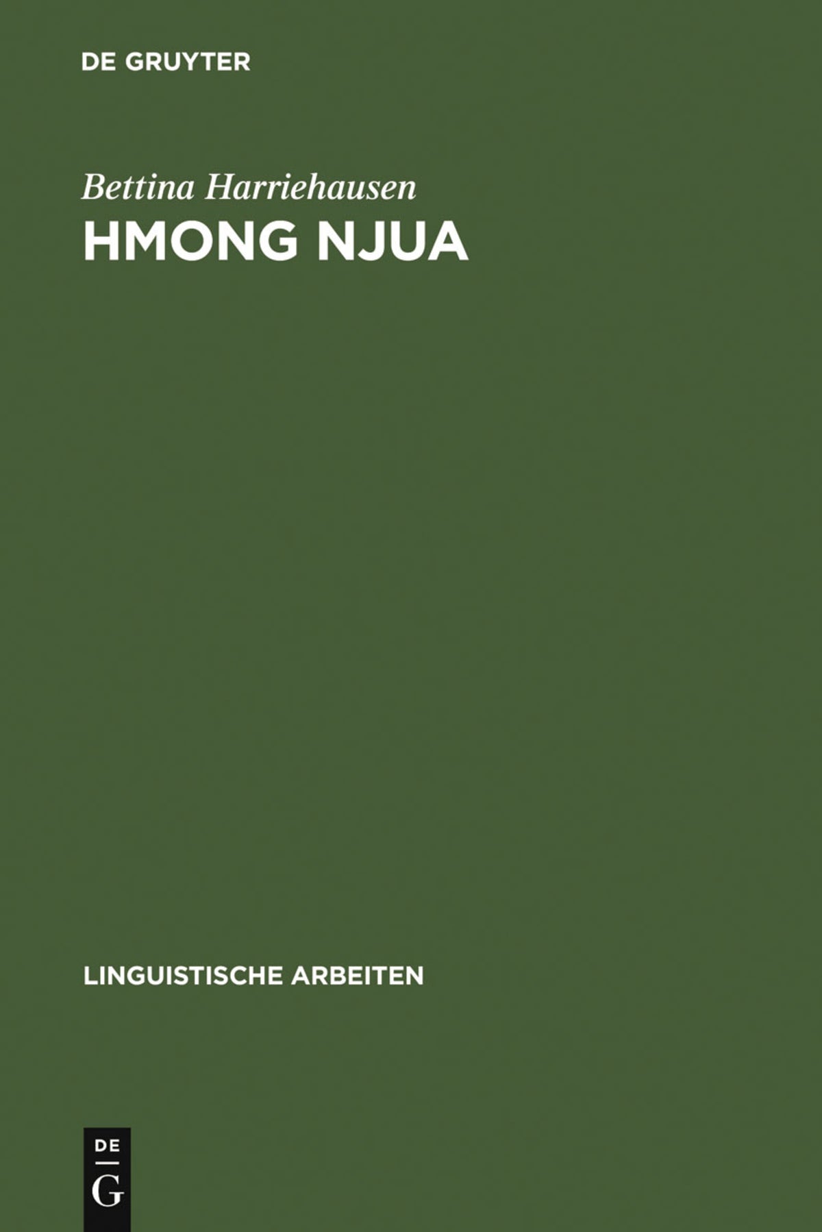 Cover image for Hmong Njua ISBN 9783484302457