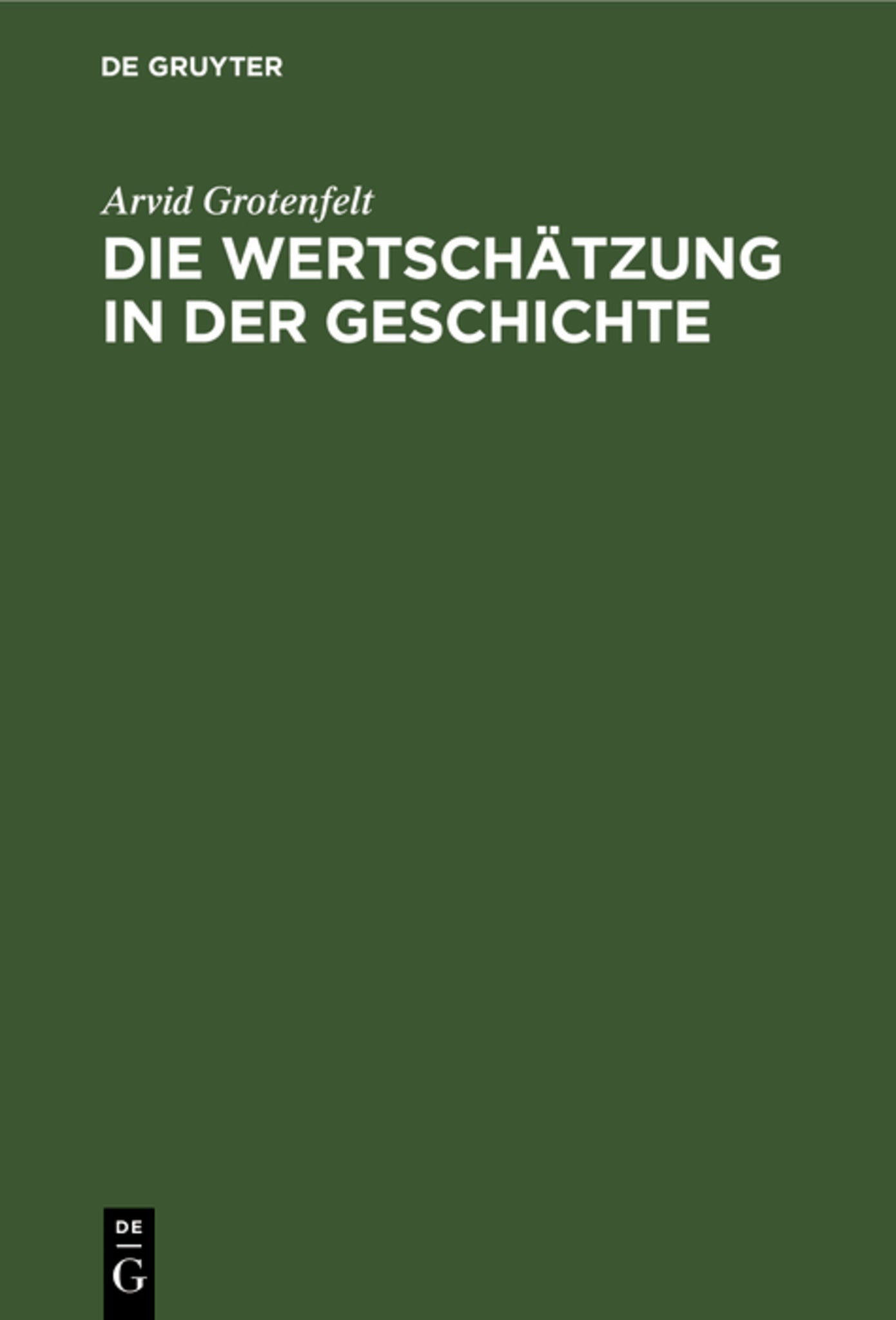 Die Wertschätzung in der Geschichte