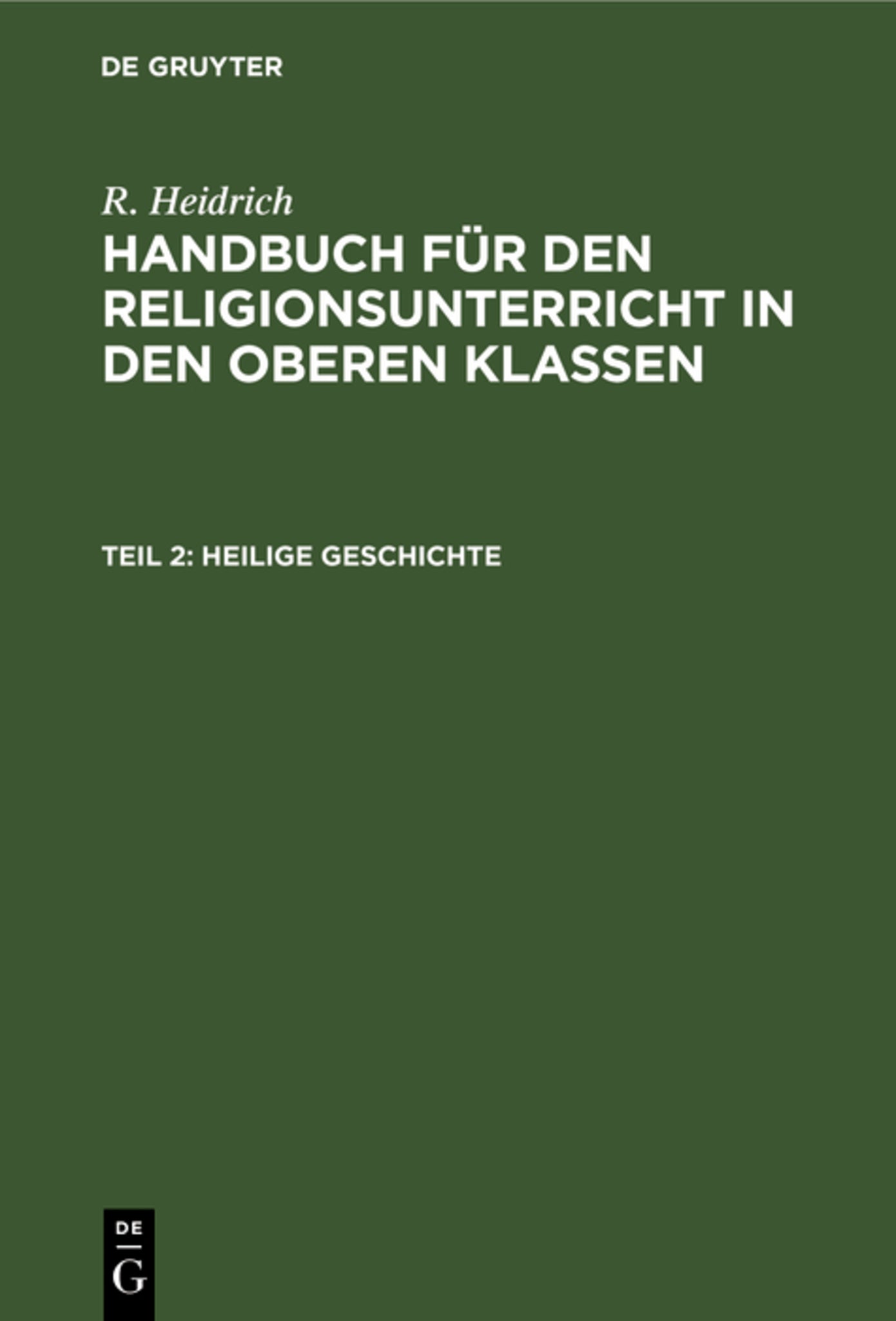 Heilige Geschichte