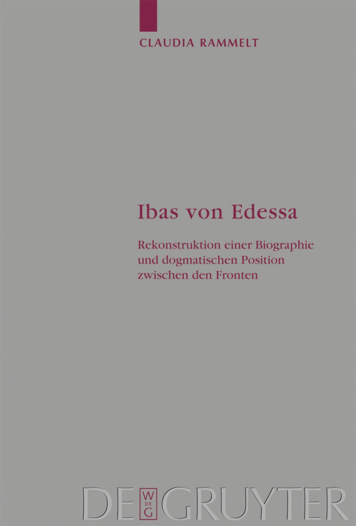 Cover image for Ibas von Edessa ISBN 9783110202182