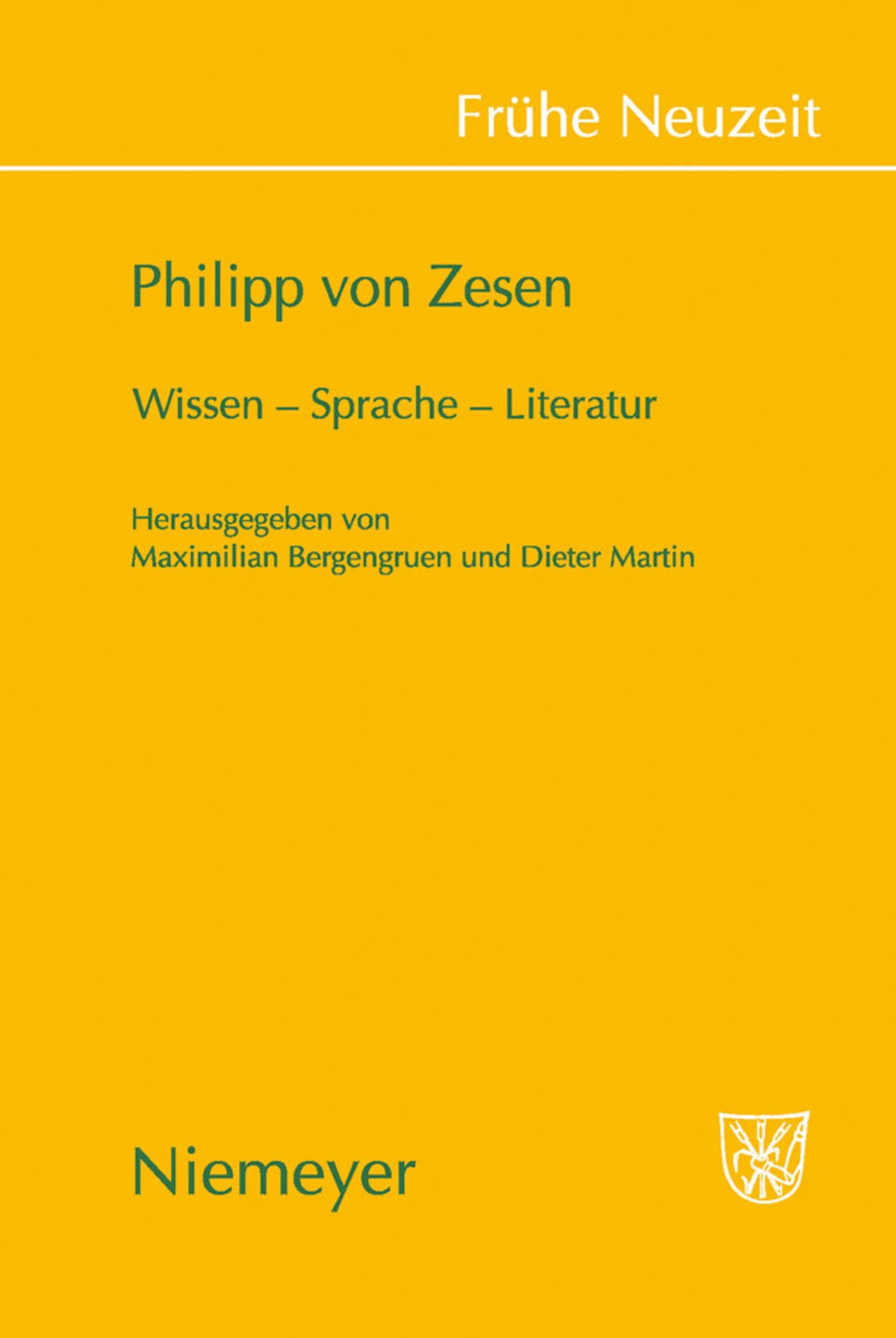 Cover image for Philipp von Zesen ISBN 9783484366305