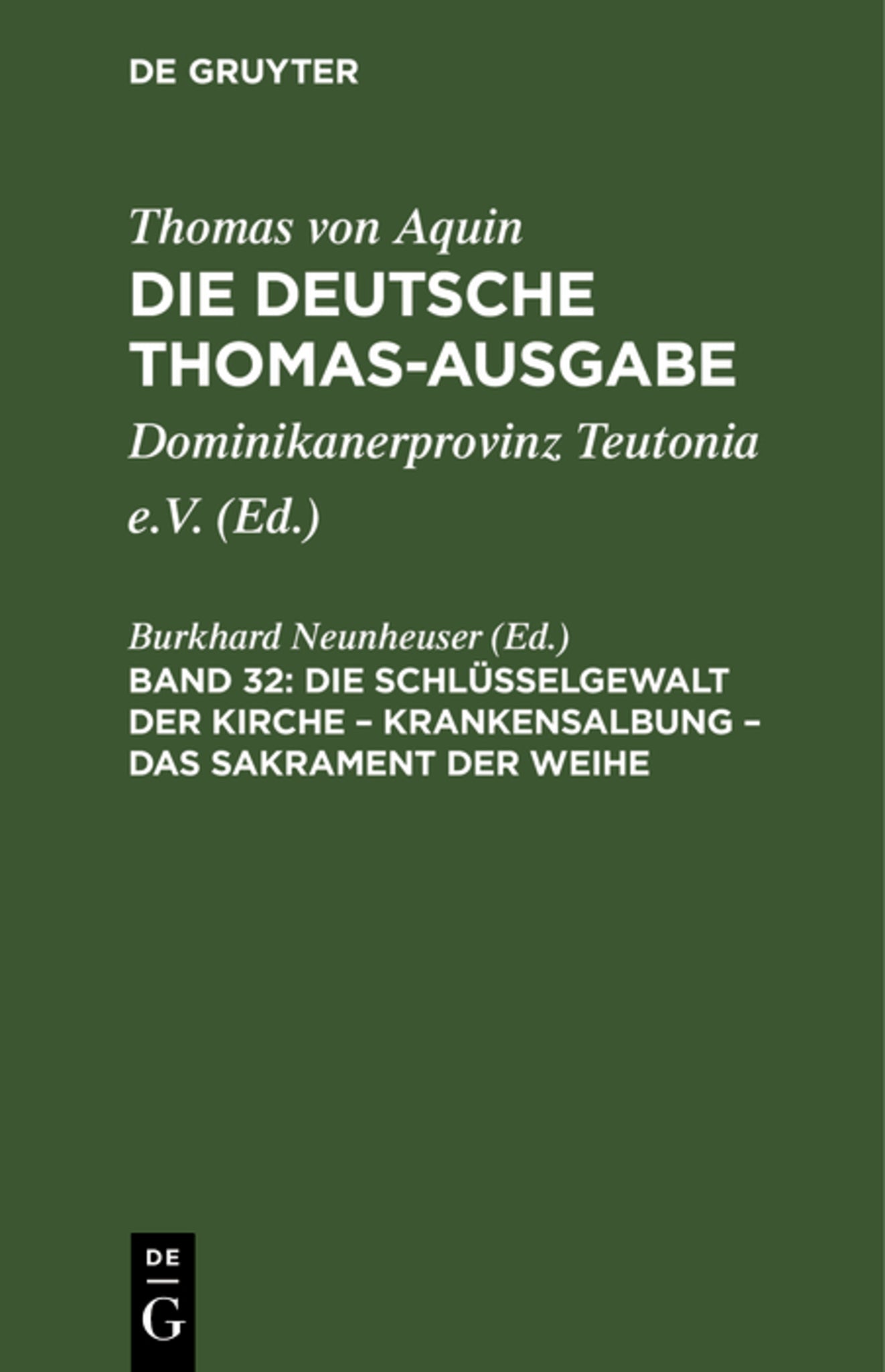 Die Schlüsselgewalt der Kirche – Krankensalbung – Das Sakrament der Weihe