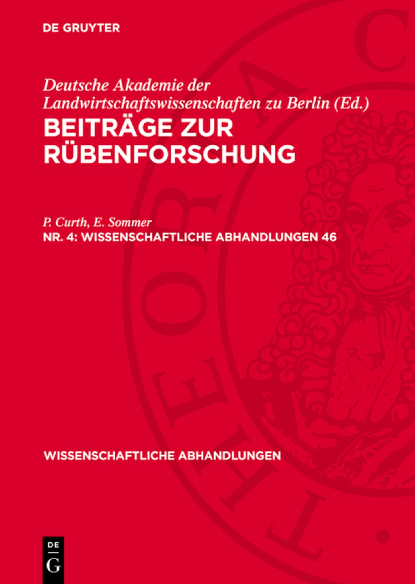 Cover image for Beiträge zur Rübenforschung. Nr. 4 ISBN 9783112739464