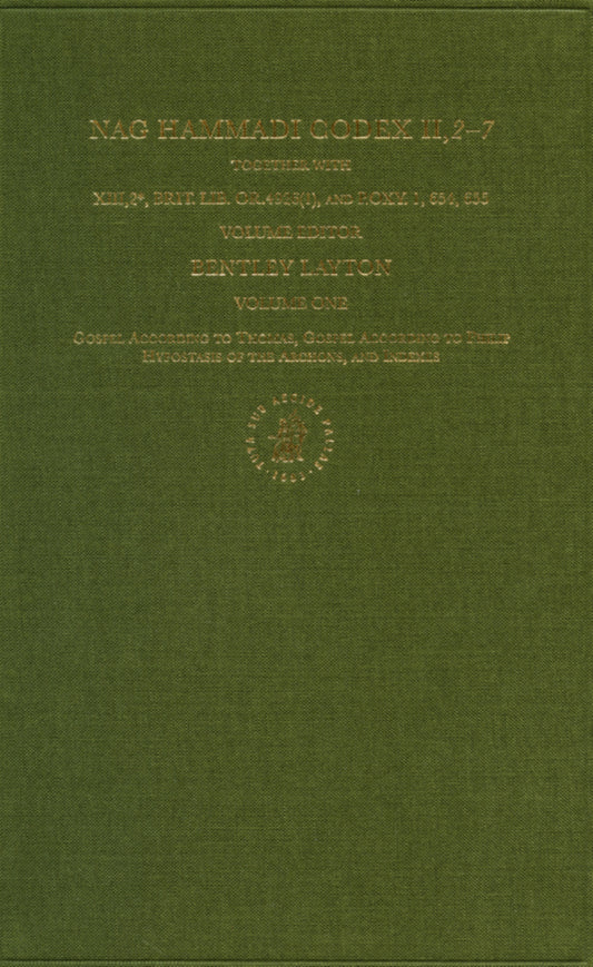 Nag Hammadi Codex II, 2-7, together with XIII, 2* Brit. Lib. Or. 4926(1) and P. Oxy. 1, 654, 655