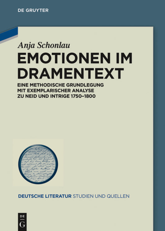 Emotionen im Dramentext