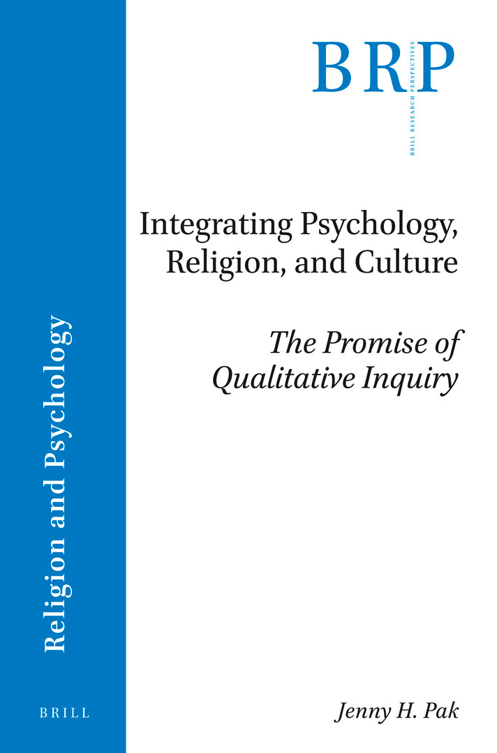 Cover image for Integrating Psychology, Religion, and Culture ISBN 9789004449619