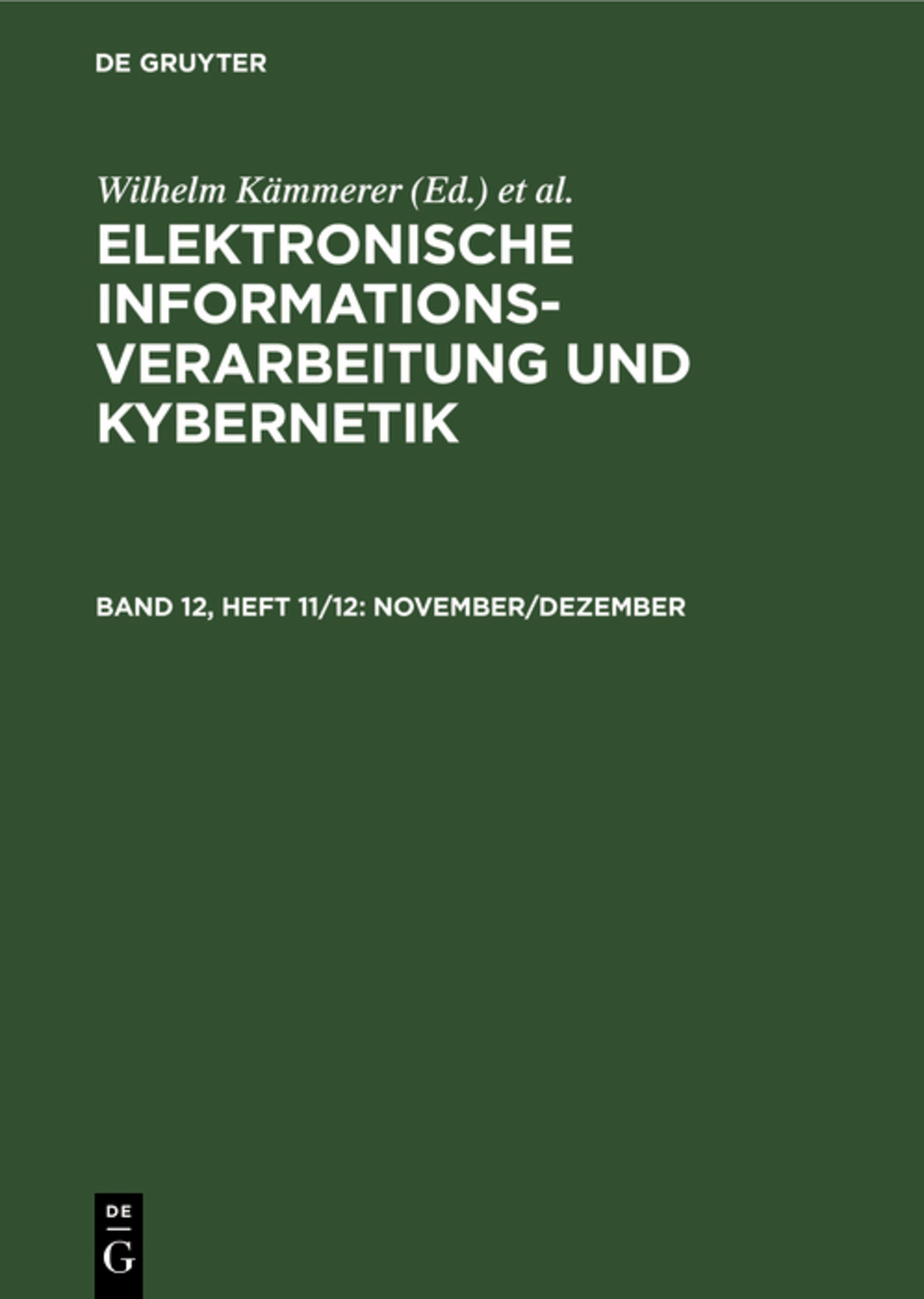 November/Dezember