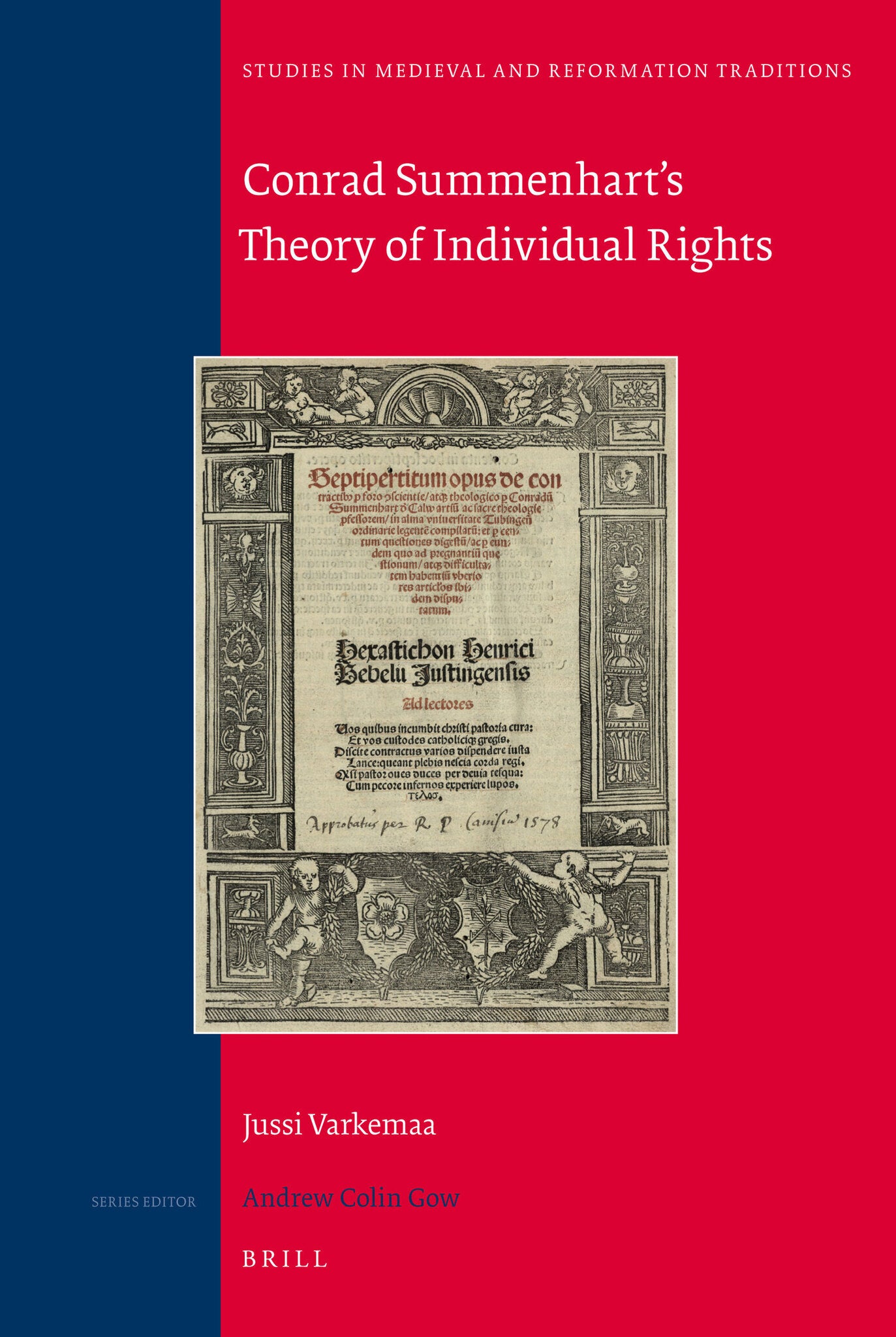 Cover image for Conrad Summenhart's Theory of Individual Rights ISBN 9789004216839