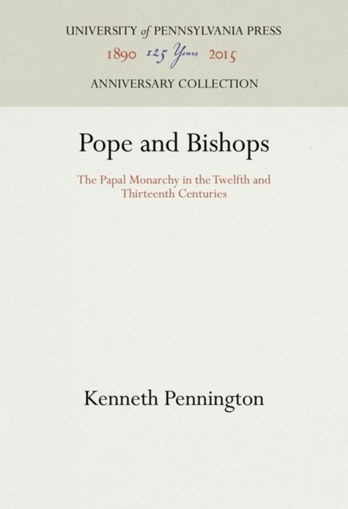 Cover image for Pope and Bishops ISBN 9780812279184