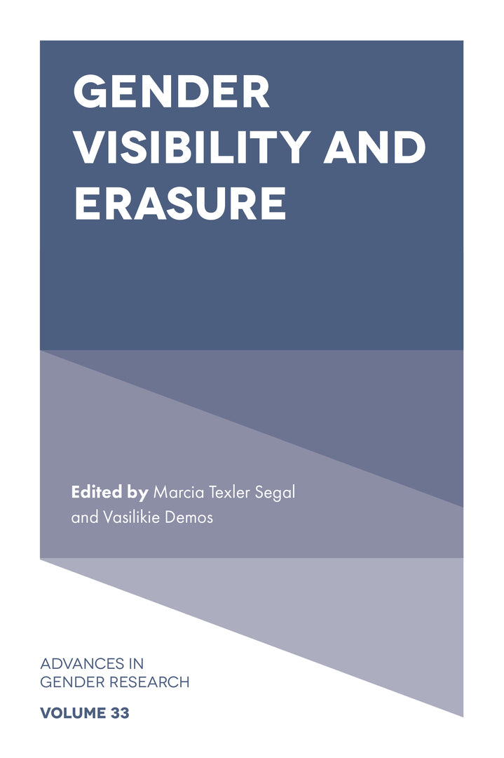 Cover image for Gender Visibility and Erasure ISBN 9781803825946