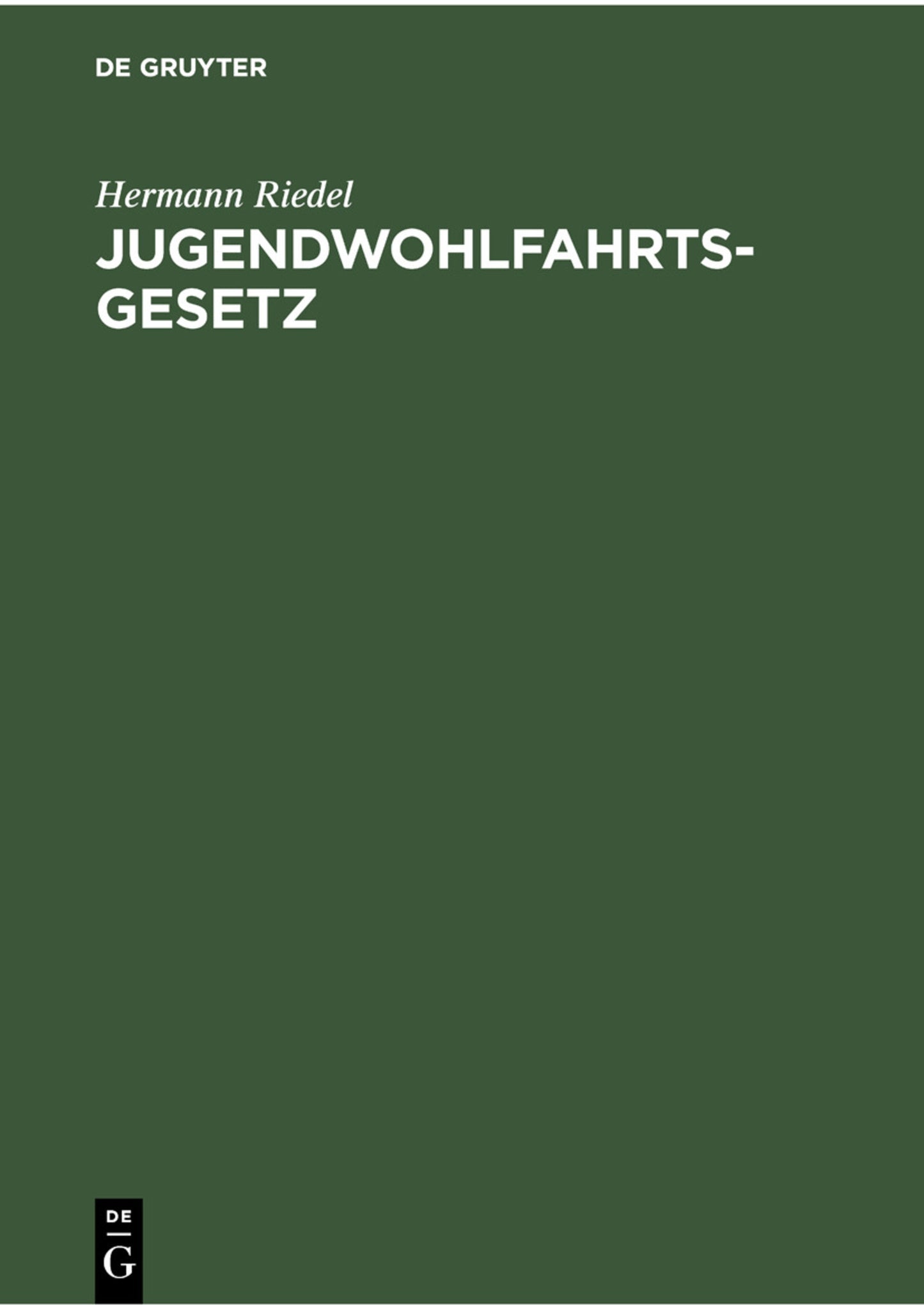 Jugendwohlfahrtsgesetz
