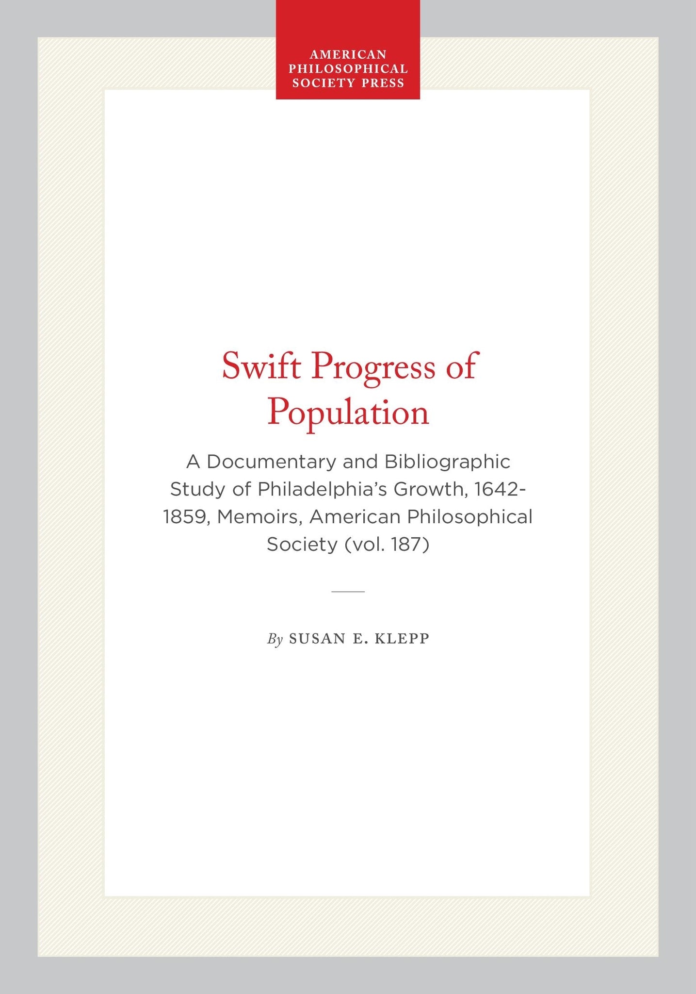 Swift Progress of Population