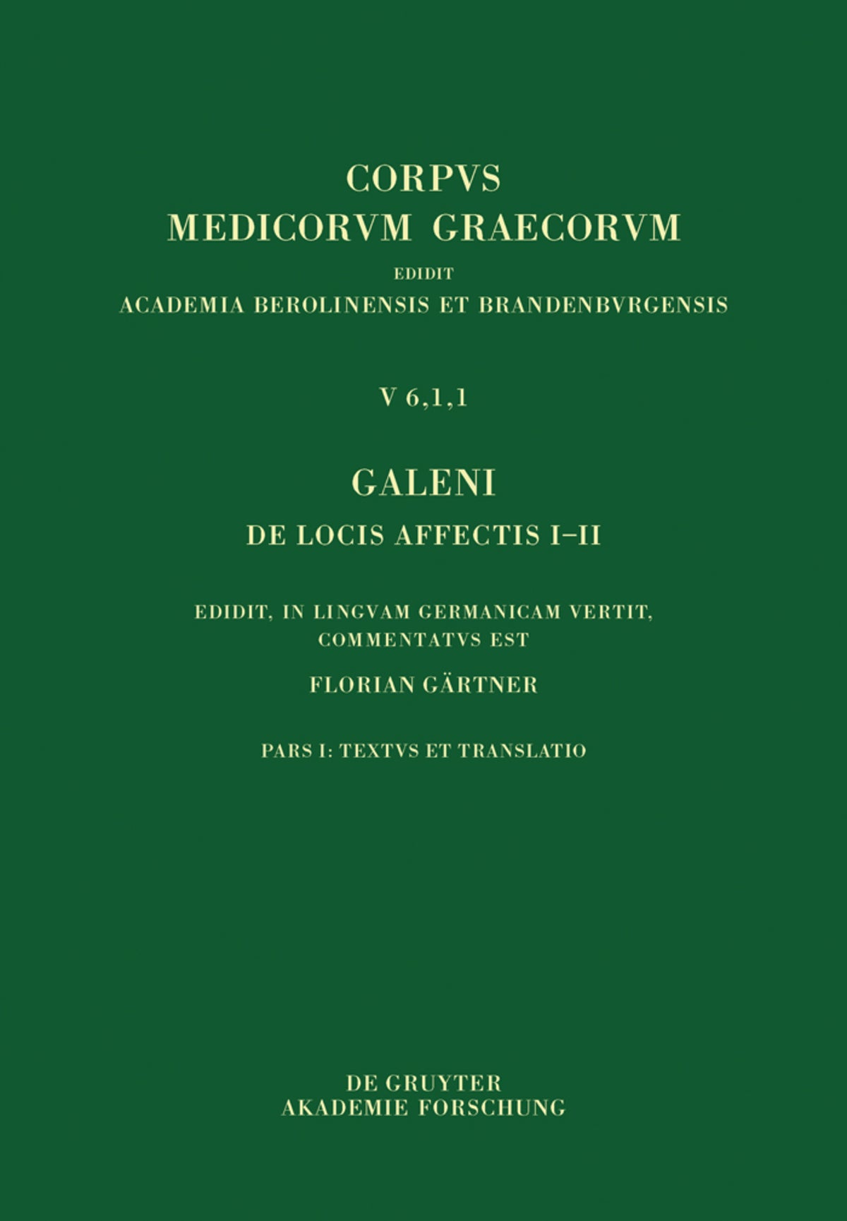 Galeni De locis affectis I–II