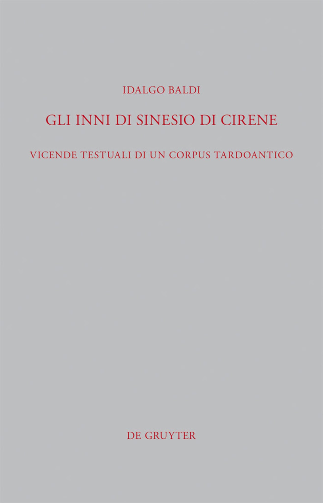 Gli Inni di Sinesio di Cirene