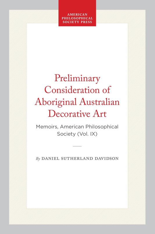 Preliminary Consideration of Aboriginal Australian Decorative Art