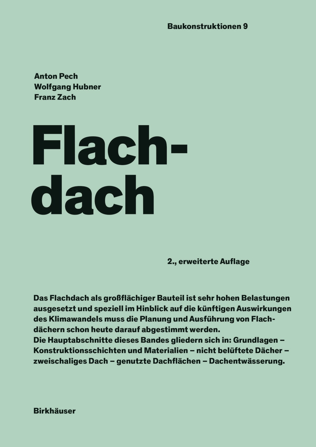 Cover image for Flachdach ISBN 9783035623291