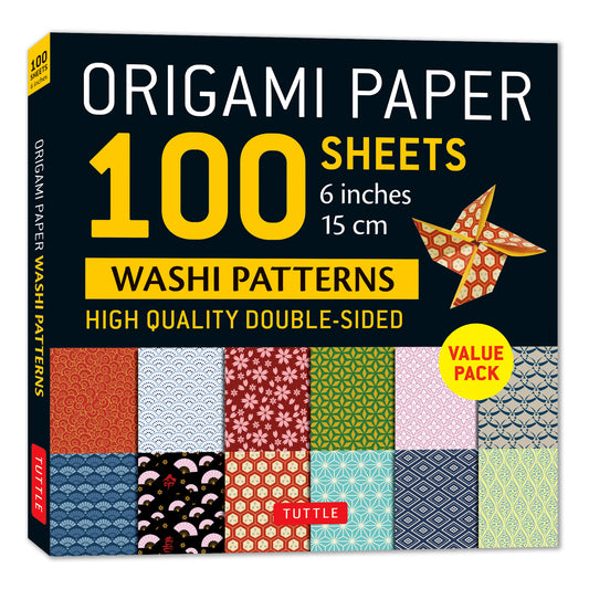 Origami Paper 100 sheets Washi Patterns 6" (15 cm)