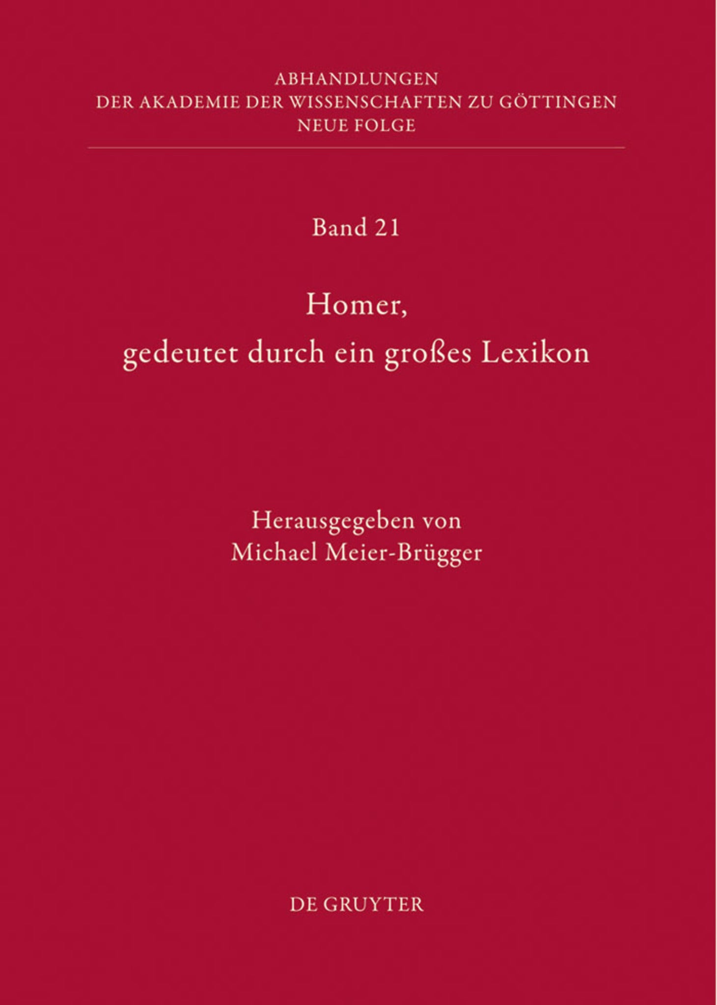 Homer, gedeutet durch ein großes Lexikon