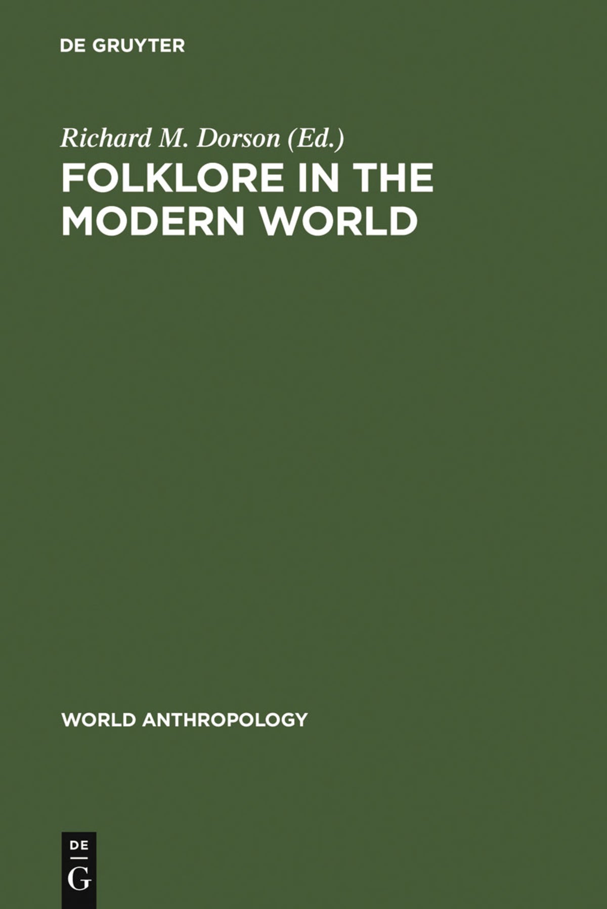 Cover image for Folklore in the Modern World ISBN 9789027977403