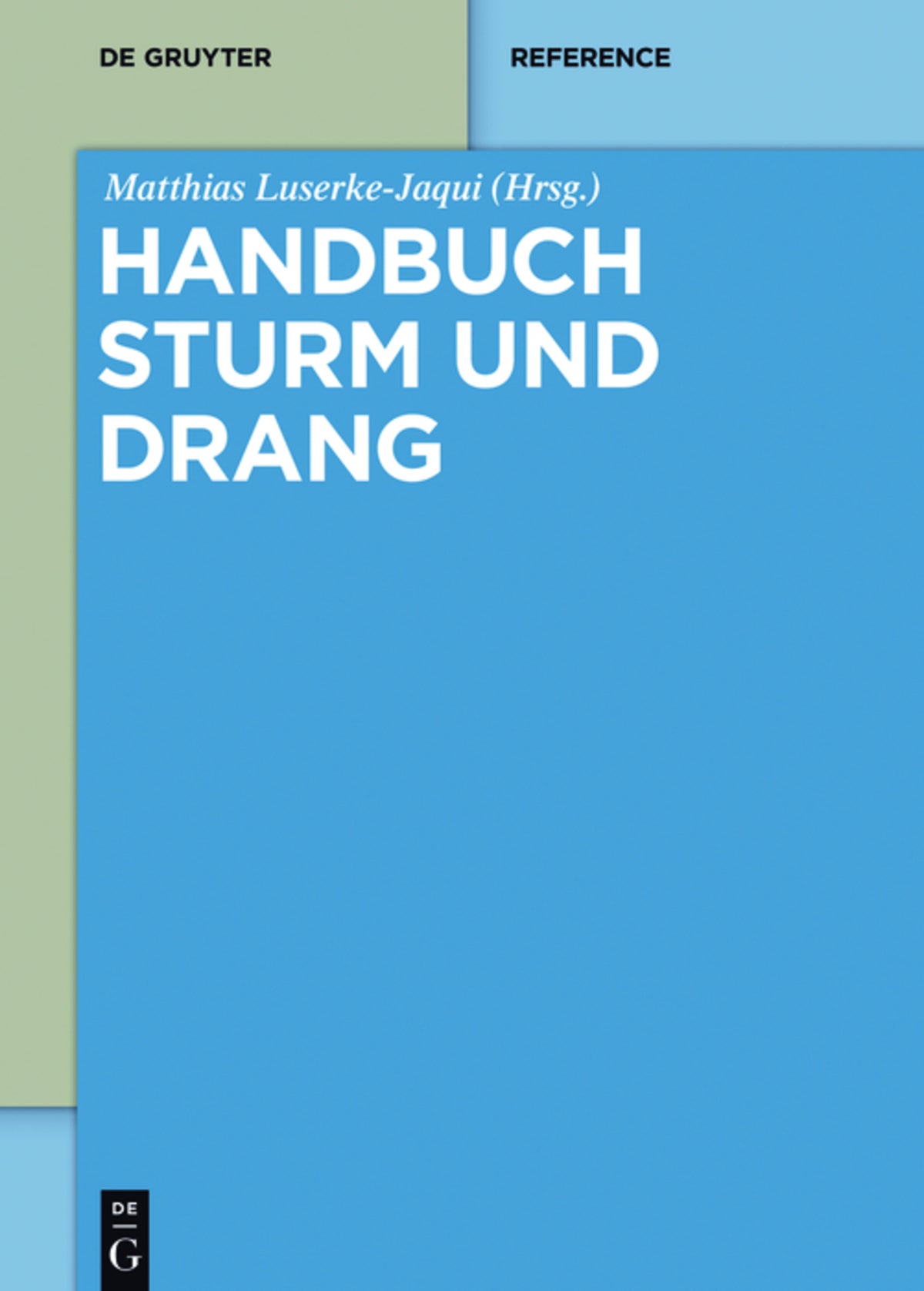 Cover image for Handbuch Sturm und Drang ISBN 9783050055725