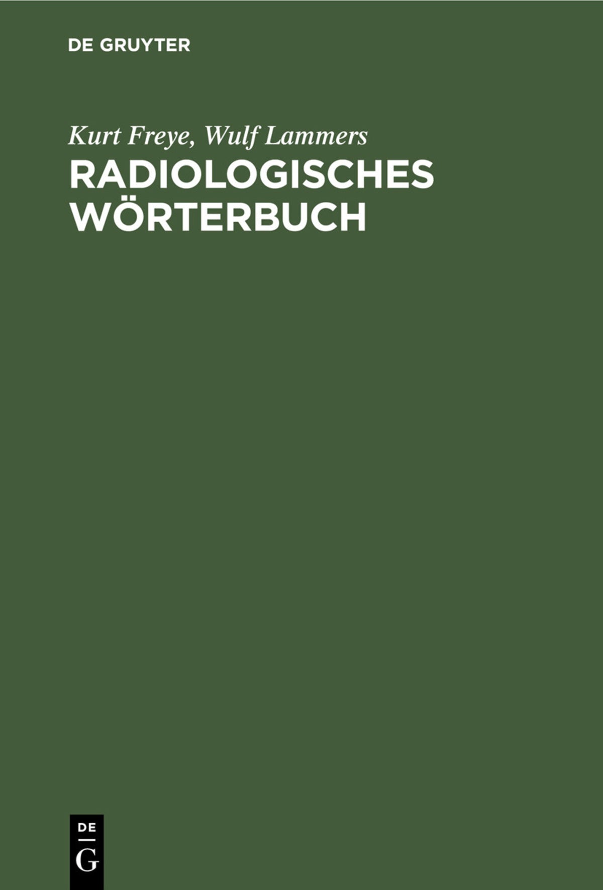 Radiologisches Wörterbuch