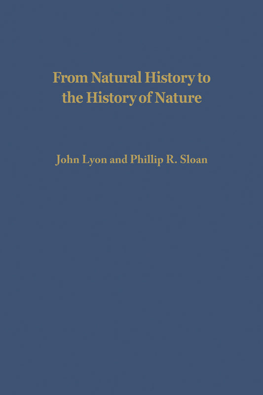 From Natural History to the History of Nature