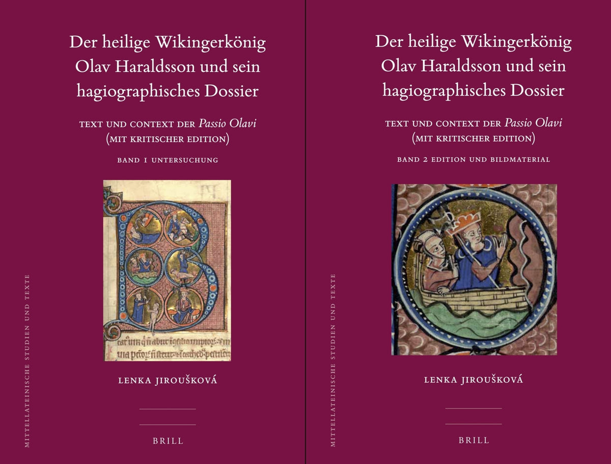 Cover image for Der heilige Wikingerkönig Olav Haraldsson und sein hagiographisches Dossier (2 vols.) ISBN 9789004264137