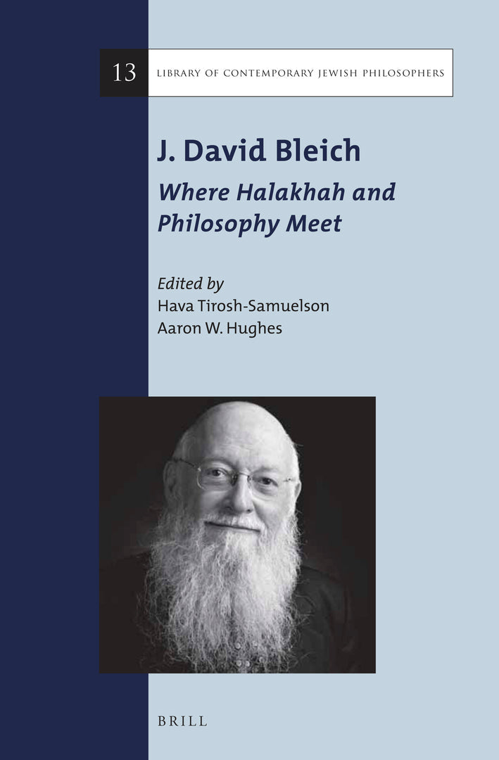 Cover image for J. David Bleich: Where Halakhah and Philosophy Meet ISBN 9789004301771